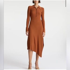 A.L.C. Lance Knit Dress in Cognac